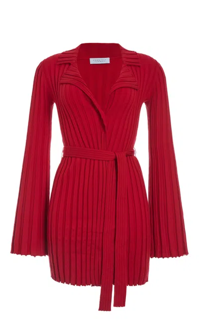 Gabriela Hearst Carmen Knit Cardigan In Red Merino Wool In Red