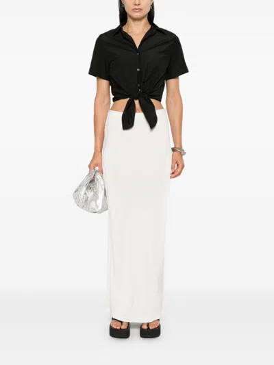 Theory Tied Shirt In 黑色