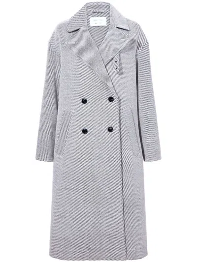 Proenza Schouler White Label Ronan Coat In 灰色