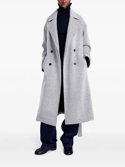 Proenza Schouler White Label Ronan Coat In 灰色