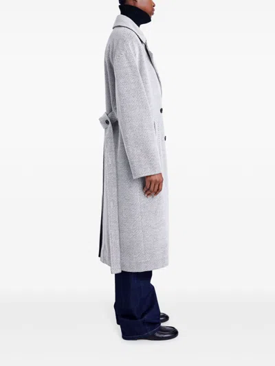 Proenza Schouler White Label Ronan Coat In 灰色