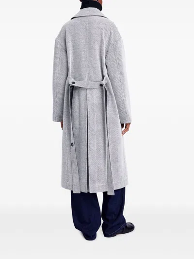 Proenza Schouler White Label Ronan Coat In 灰色