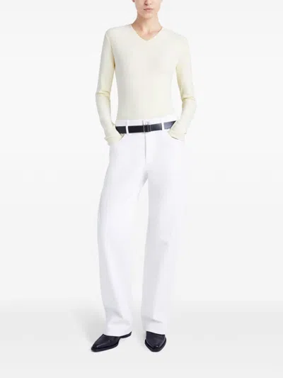 Proenza Schouler White Label Delaney Bodysuit In 黄色