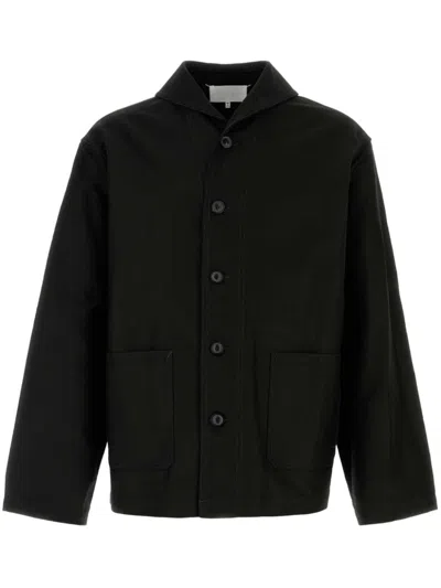 Shop Maison Margiela Cotton Jacket In 黑色