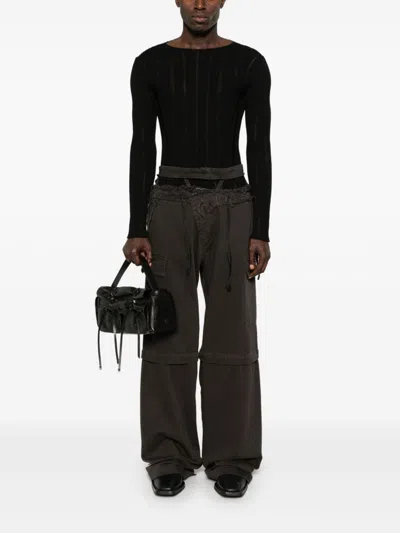 Ottolinger Wide-leg Cargo Trousers In 褐色
