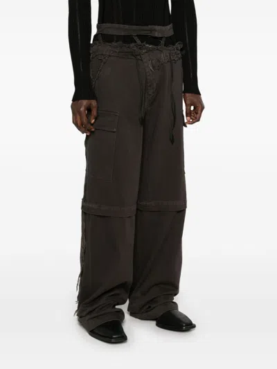 Ottolinger Wide-leg Cargo Trousers In 褐色