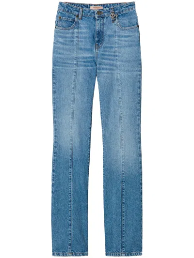 Twinset Five-pocket Flared Jeans In 蓝色