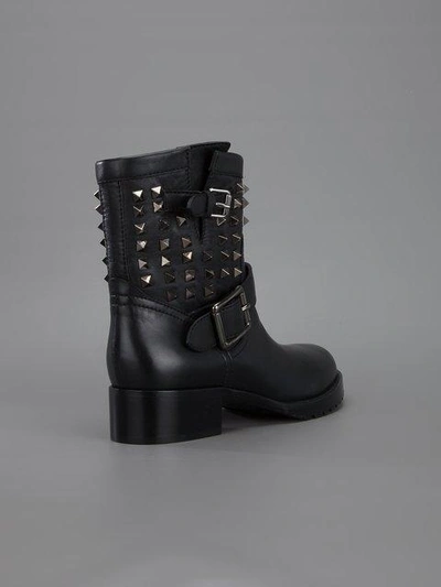 Shop Valentino 'rockstud' Biker Boots