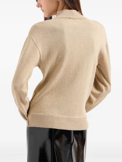 Armani Exchange Turtleneck Sweater With Soft Collar In 中性色