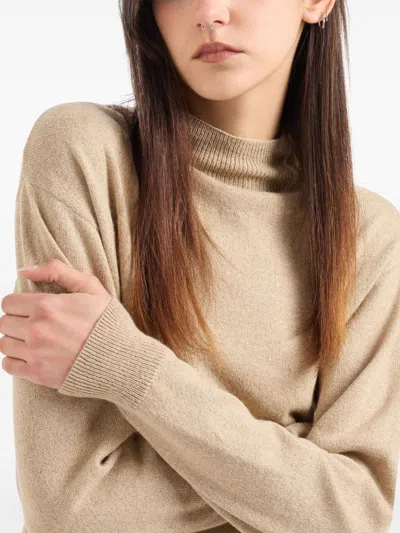 Armani Exchange Turtleneck Sweater With Soft Collar In 中性色