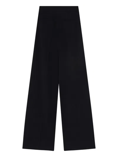 Pinko Elegant Trousers With Shiny Side Band In 黑色