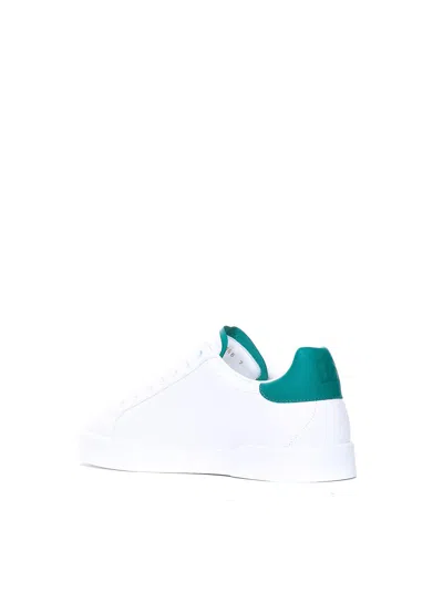 Shop Dolce & Gabbana Portofino Sneakers In Blanco