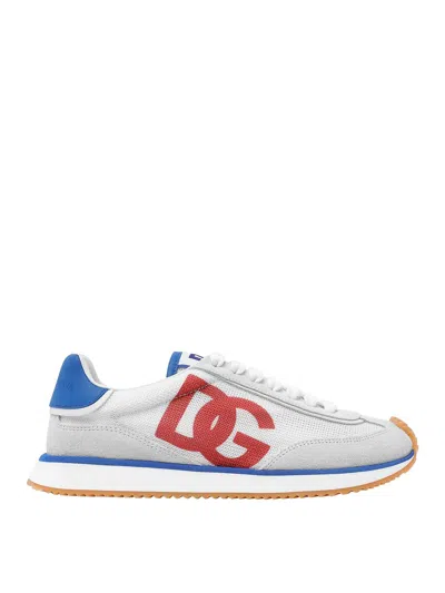 Dolce & Gabbana Dg Cushion Sneakers Beige In Gris