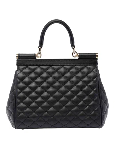 Dolce & Gabbana Medium Sicily Handbag In Negro