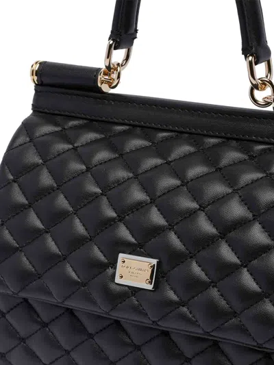 Dolce & Gabbana Medium Sicily Handbag In Negro
