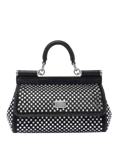 Dolce & Gabbana Small Sicily Handbag In Negro