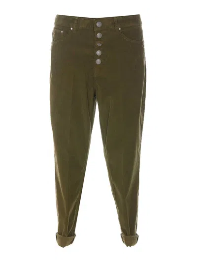 Shop Dondup Casual Trousers In Verde