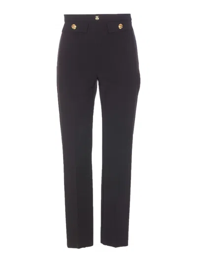 Shop Elisabetta Franchi Casual Trousers In Negro