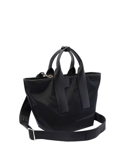 Furla Large Piuma Tote Bag In Negro