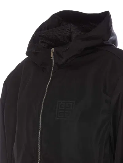 Givenchy Windbreaker Jacket With Logo Jackets In Negro