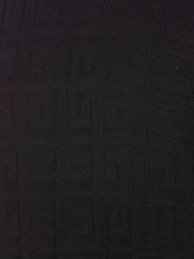 Givenchy Embroidered Logo Wool Sweater In Negro