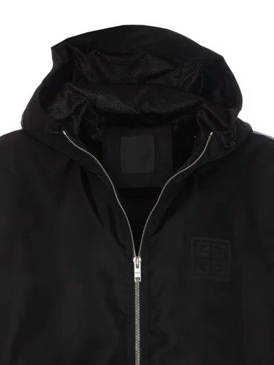 Givenchy Windbreaker Jacket With Logo Jackets In Negro
