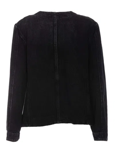 Givenchy Jacket In Denim With Chains Detail In Negro