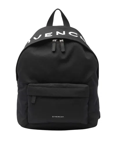 Shop Givenchy Essential U Nylon Backpack In Negro