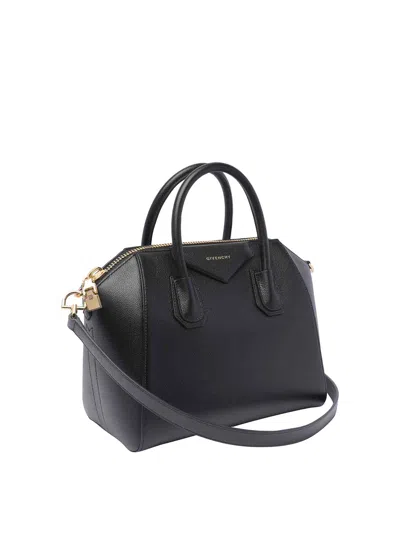 Givenchy Antigona Mini Bag In Box Leather In Negro