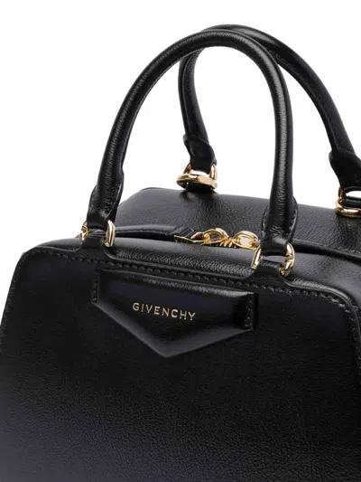 Givenchy Black Antigona Cube Mini Satchel Bag In Black