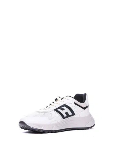 Hogan Hyperlight Sneaker In Smooth Leather In Blanco