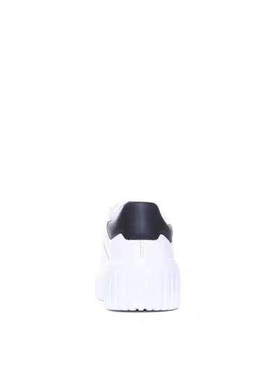 Hogan H645 Leather Sneakers In White