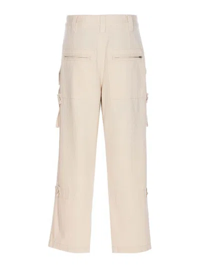 Shop Isabel Marant Étoile Jannick Pants In Blanco