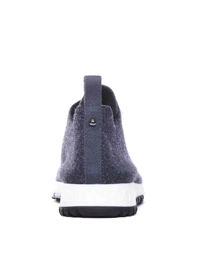 Jimmy Choo Low Top Sneakers With Pearls And Knitted Upper In Negro