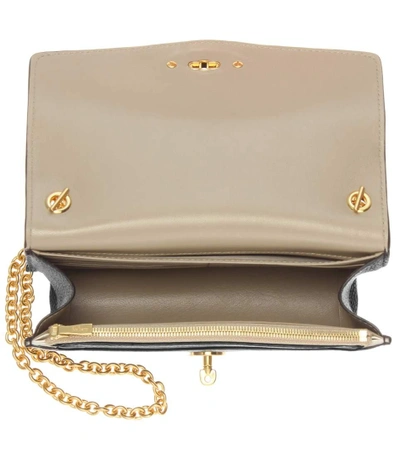 Shop Mulberry Postman's Lock Leather Clutch In Llack