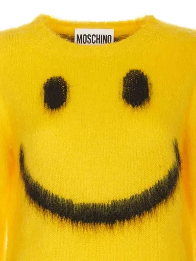 Shop Moschino Sweater In Amarillo