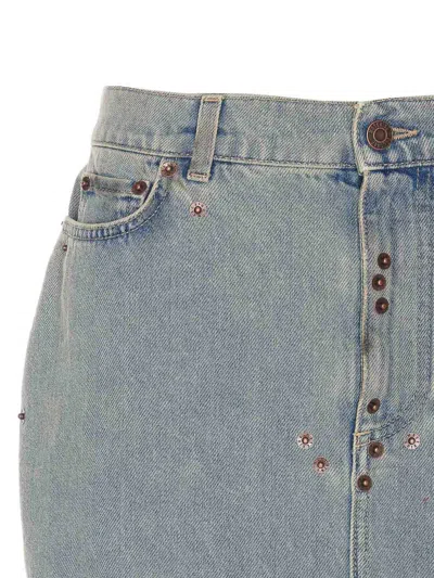 Moschino Denim Skirt In Azul