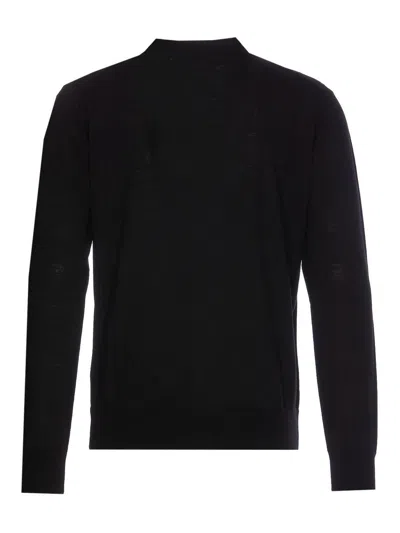 Shop Paolo Pecora Black Cardigan In Negro