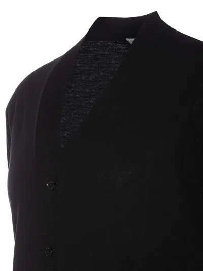 Paolo Pecora Black Cardigan In Negro