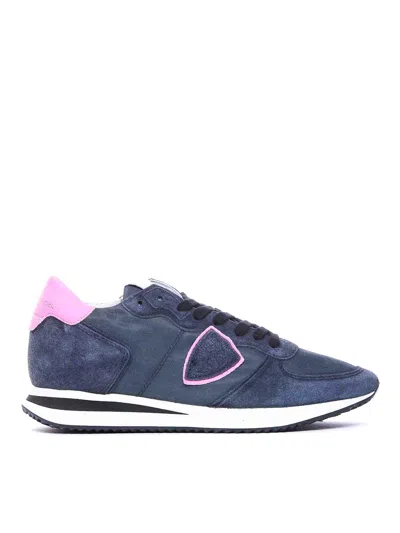 Shop Philippe Model Trpx Sneakers In Azul