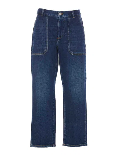 Shop Pinko Cloe Denim Jeans In Azul