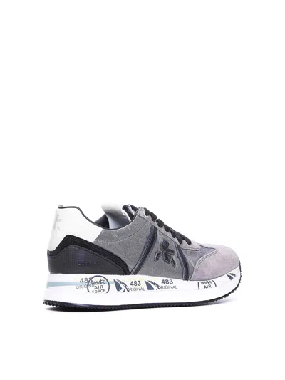 Premiata Round Head Low-cut Casual Shoes In Gris