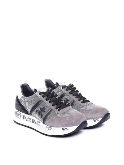Premiata Round Head Low-cut Casual Shoes In Gris