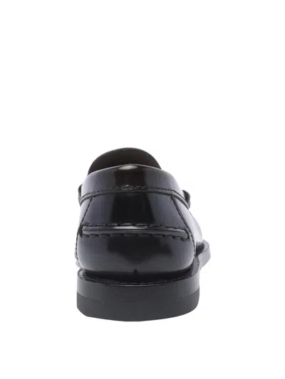 Tod's Leather Penny Strap Loafers In Marrón