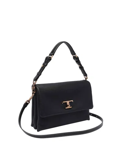 Tod's Flap T Timeless Shoulder Bag In Negro