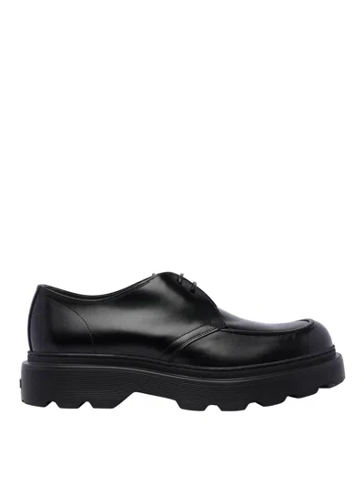 TOD'S LEATHER LACE UP SHOES 