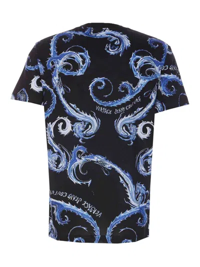 Shop Versace Jeans Couture Chromo Couture T-shirt In Negro