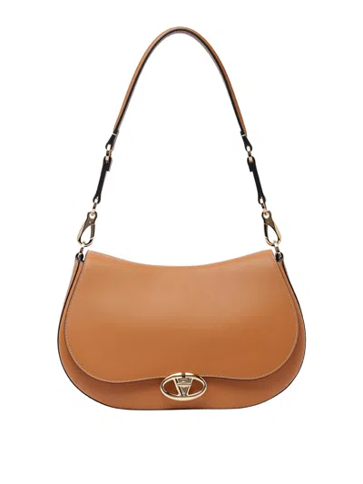 Shop Valentino Shoulder Bag In Beis