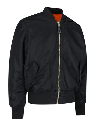 Shop Alpha Industries Reversible Jacket In Negro