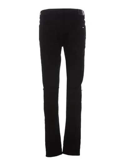 Shop Amiri Straight Leg Jeans In Negro